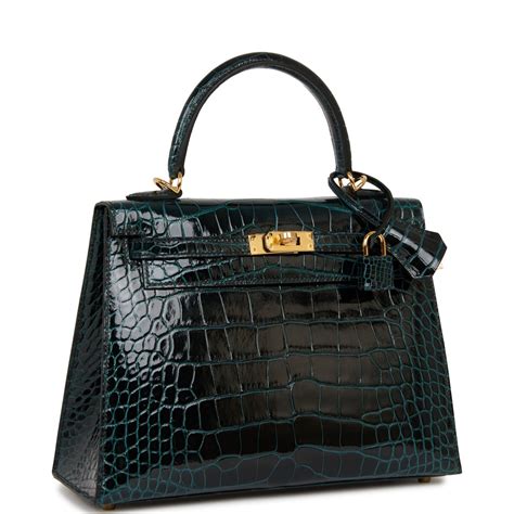 hermes vert rousseau crocodile|vert sellier crocodile.